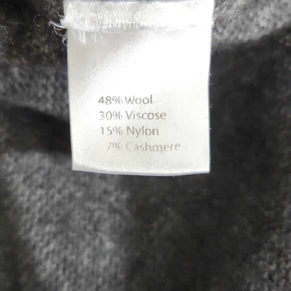 Bartolini Women's Gray High-Low Side Slit Wool Cashmere Blend Sweater Size Med - Picture 7 of 9